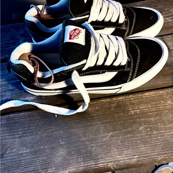 Black and white Vans Old Skool trainers #skate M9.5 good condition - Picture 3 of 7